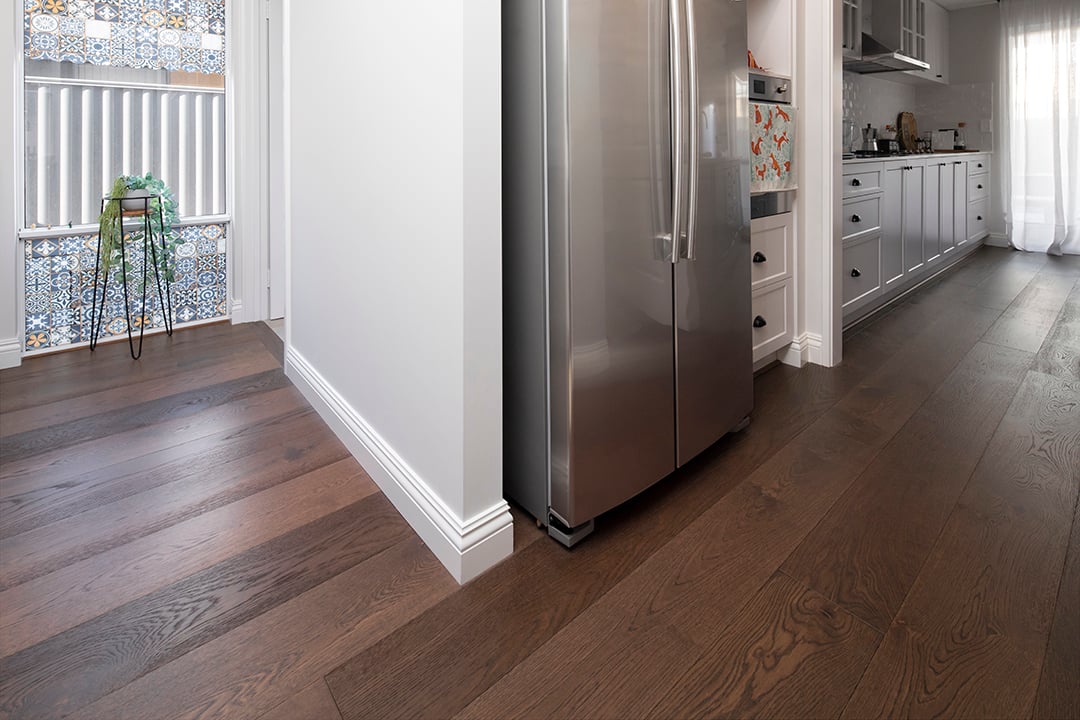 Shou-Sugi-Ban-French-Oak-timber-floorboards-laid-in-kitchen