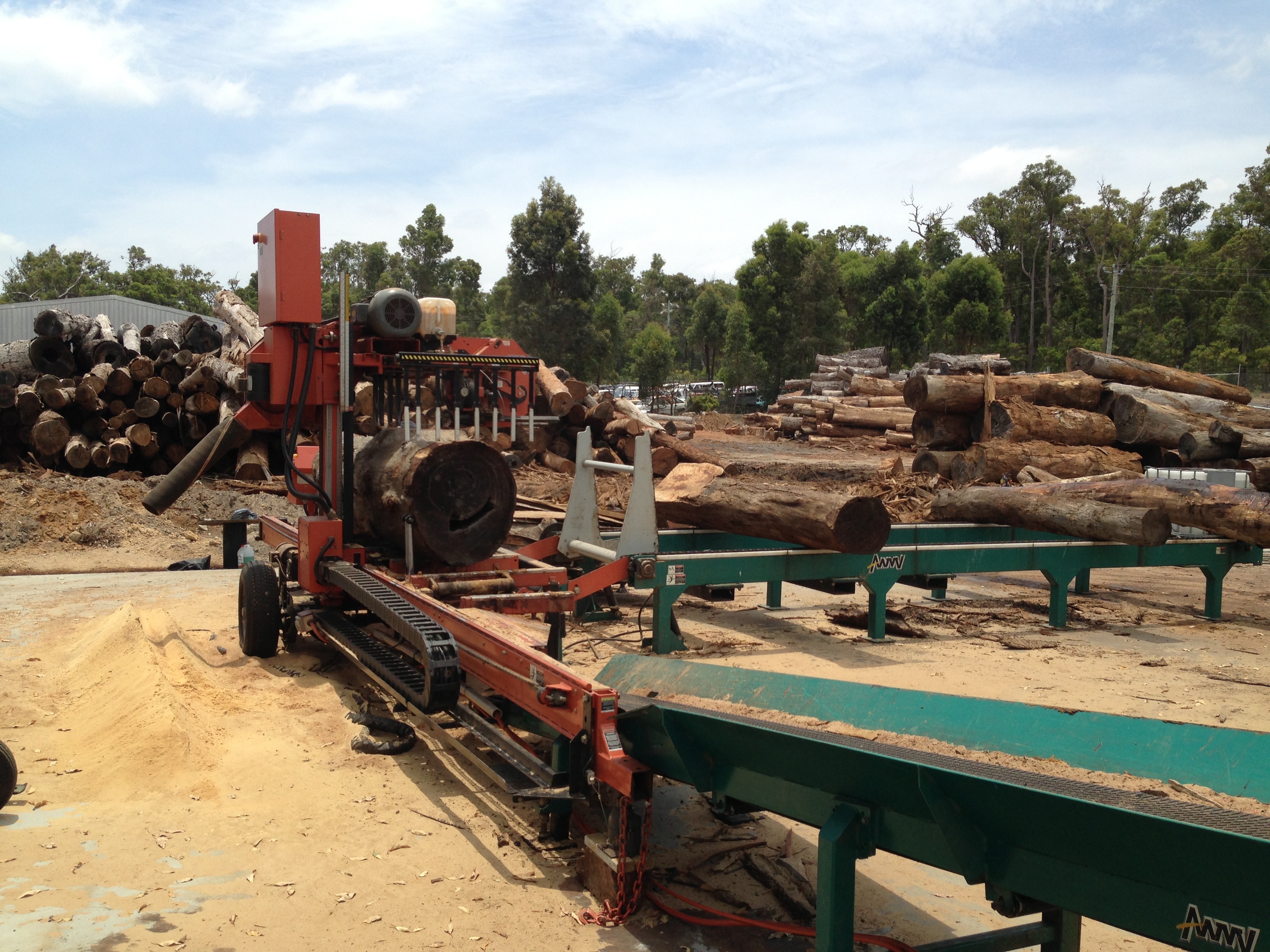 Lifewood's upgraded second mill and log yard in Donnybrook, Western Australia