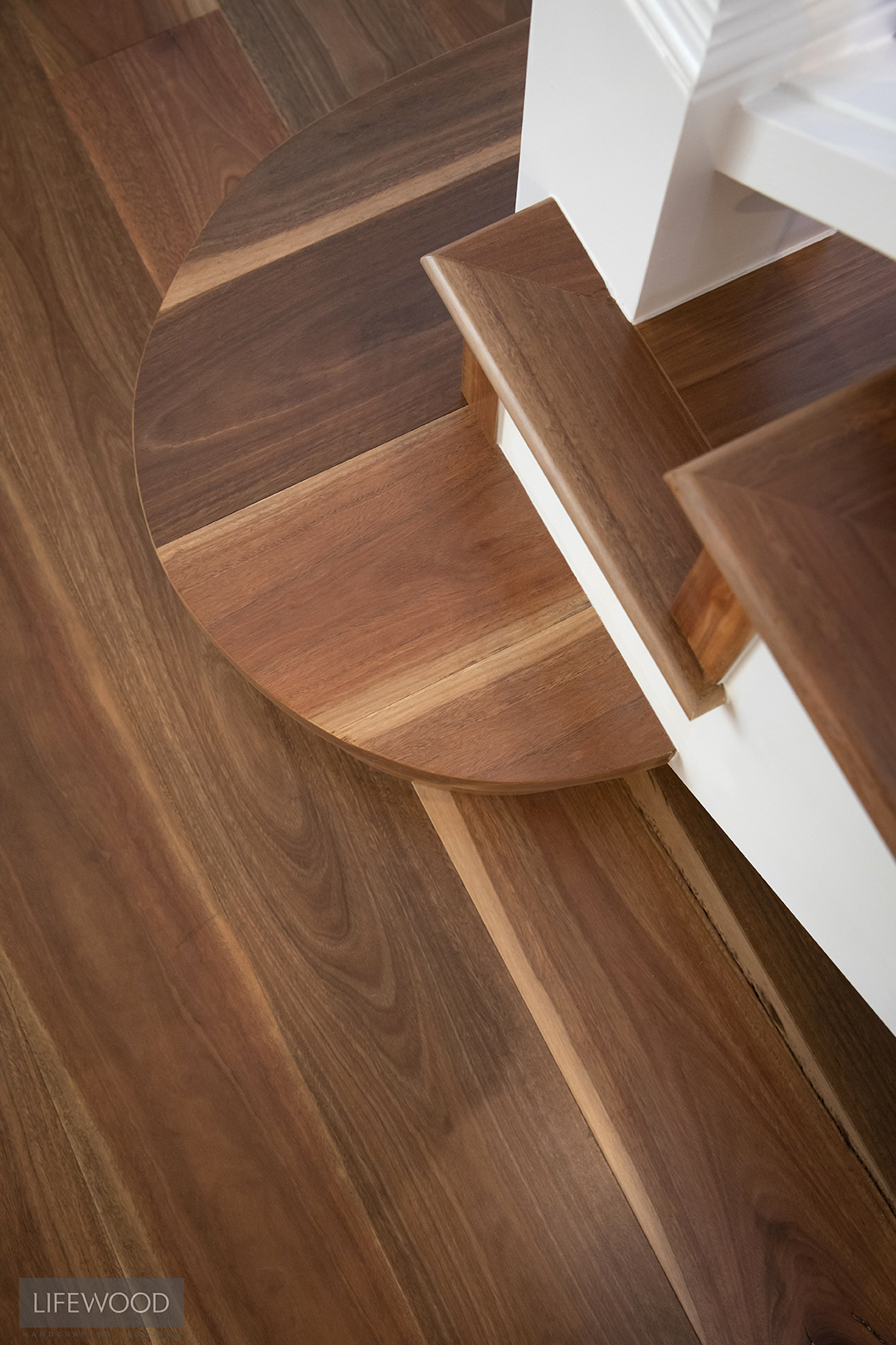 Rounded-bottom-step-Spotted-Gum