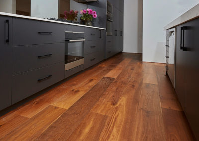 French Oak timber flooring in modern Australian kitchen