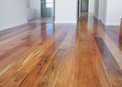Australian marri hardwood flooring through living area