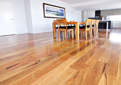 Marri flooring in dining & kitchen