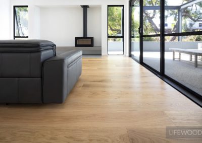 Natural French Oak timber flooring home