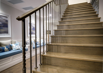 French Oak flooring staircase