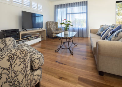 Blackbutt flooring in Perth family's living room