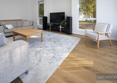 French Oak timber flooring living room