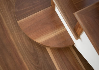 Rounded bottom step Spotted Gum