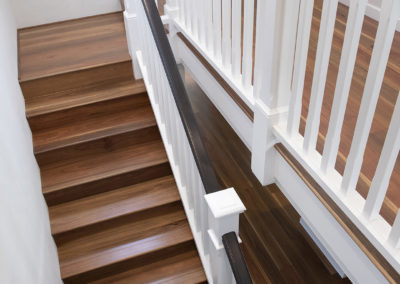 Solid Spotted Gum Staircase