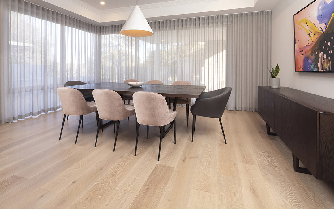 Modern Interior Design with Limed Wash Oak Flooring