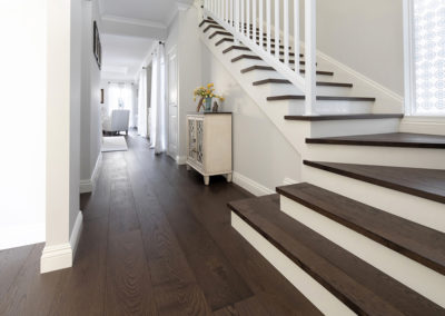 French Oak Flooring Passage and Steps