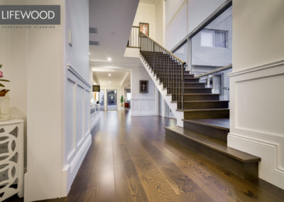 French Oak Timber Flooring Staircase