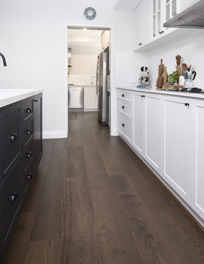 French Oak flooring in kitchen and passageway
