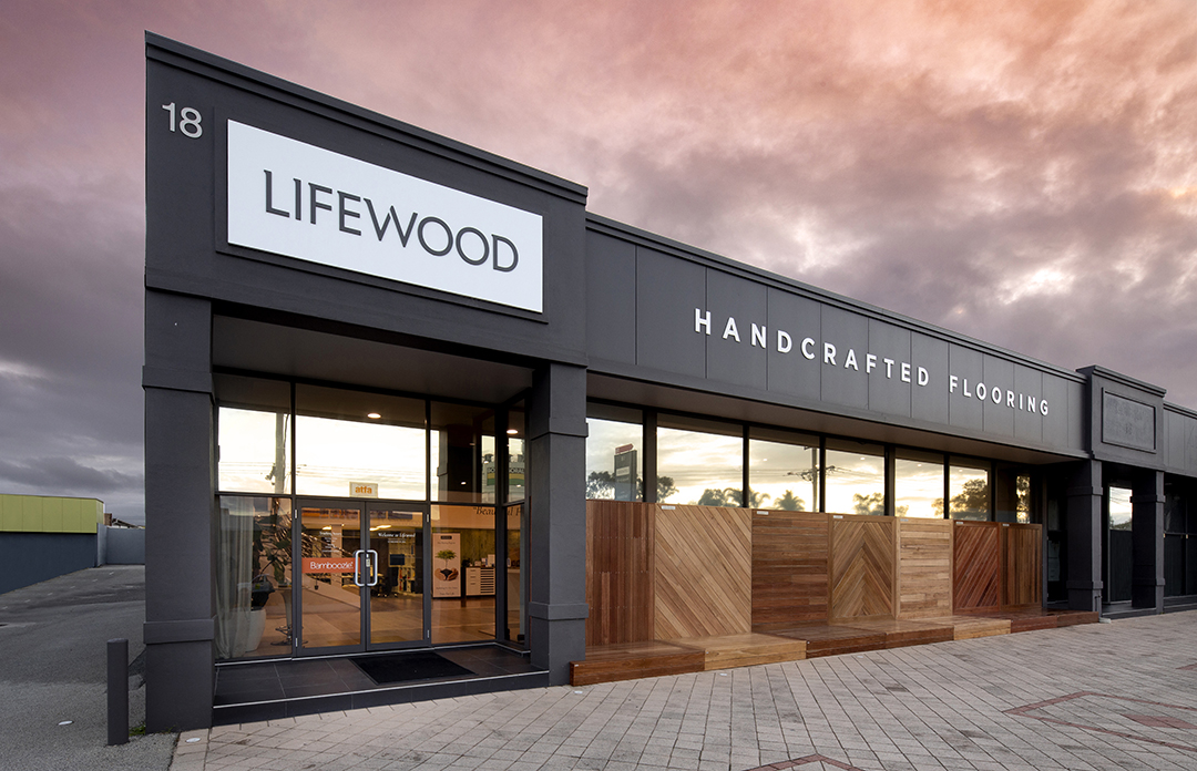 Showroom External French Oak Charcoal Staircase design