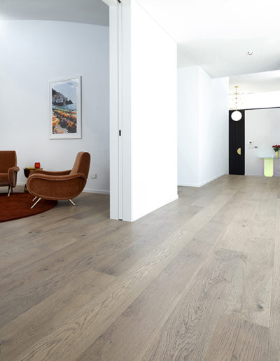 Driftwood French Oak Flooring Lounge Area