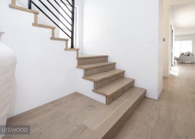 Limed Wash French Oak Floor Stairs 1