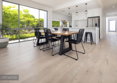 Limed Wash French Oak Floor Dining