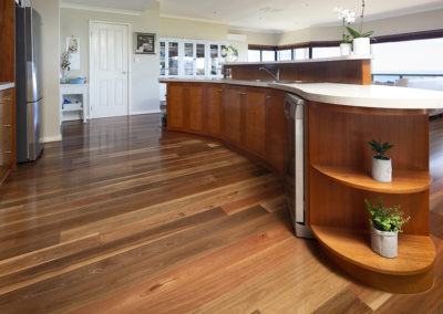 spotted gum flooring kitchen wide floorboards