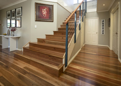spotted gum flooring stairs wide floorboards