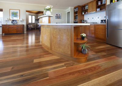 spotted gum flooring kitchen wide floorboards