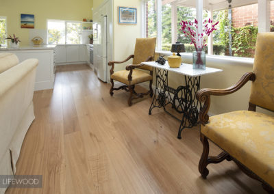 wide board timber flooring in traditional Australian styled home