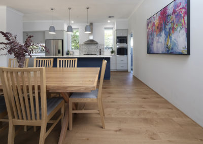 Smoked French Oak Timber Flooring Dining