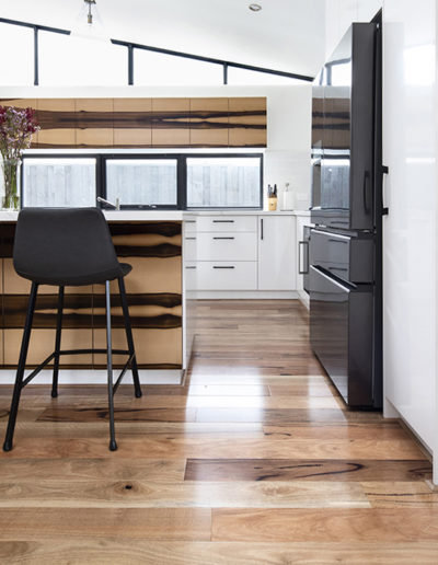 Marri hardwood timber flooring modern kitchen