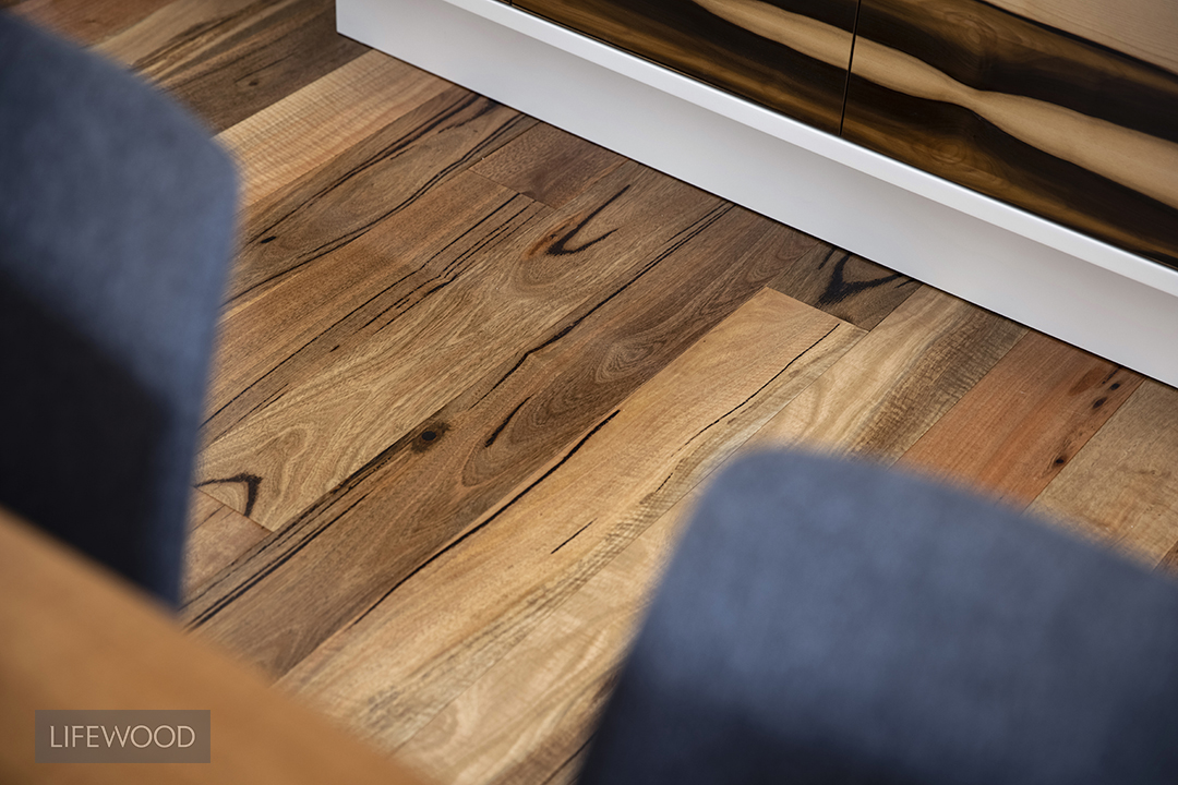 Marri timber flooring kitchen details