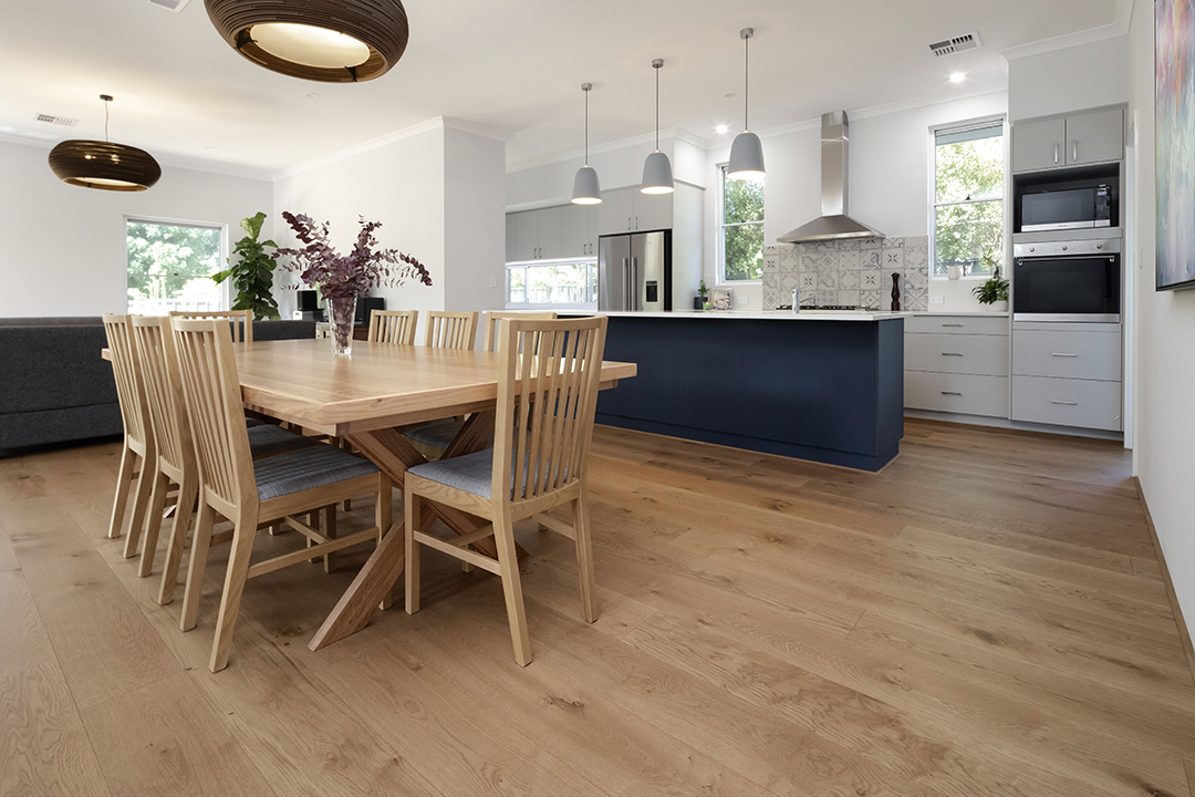 Smoked French Oak flooring Dinning Area