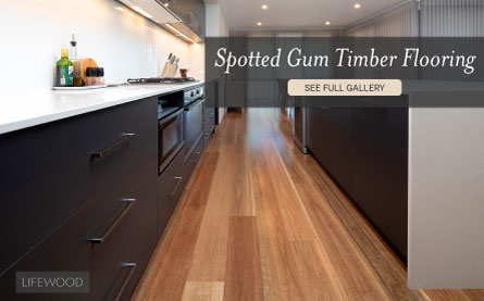Spotted Gum Flooring Enriches New Home