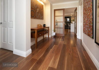 Spotted Gum Flooring Entry Area