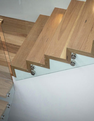 WA Blackbutt Timber Flooring Waterfall Stairs