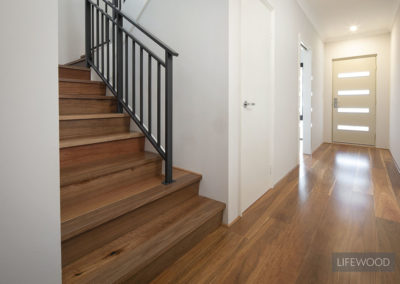 Spotted Gum Flooring Stairs Wide