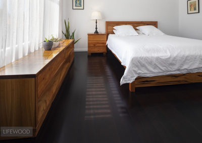 Black Jarrah Flooring Master Bedroom