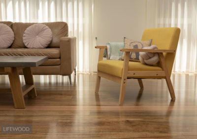Marri timber flooring Living