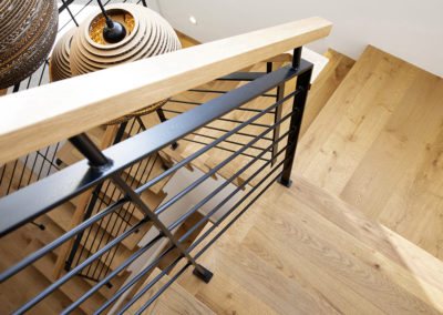 Smoked French Oak Flooring Stairs
