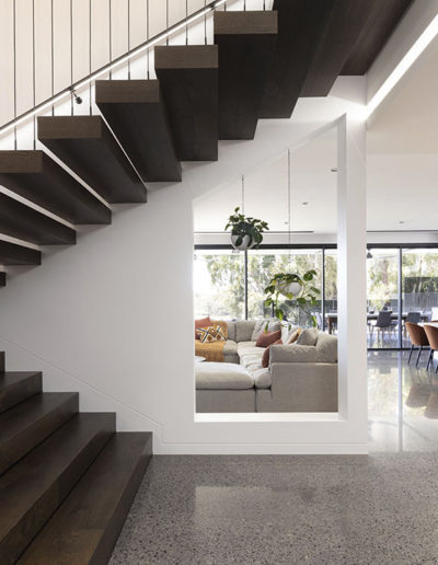 Black Forest Oak Flooring Open Stairs