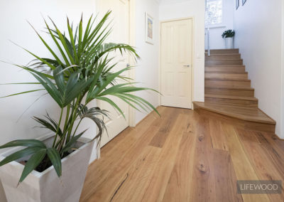 Rustic Blackbutt flooring Staircase