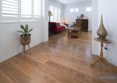 Rustic Blackbutt flooring Living