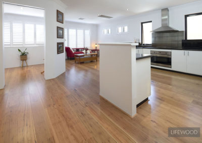 Rustic Blackbutt flooring Kitchen