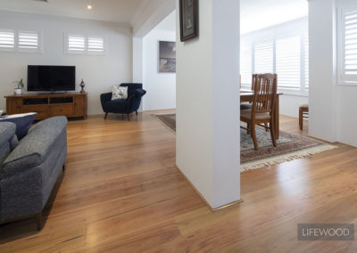 Rustic Blackbutt flooring Living & Dining 2