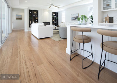 NSW Blackbutt Timber Floor Kitchen & Lounge