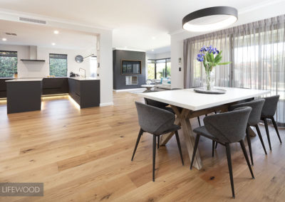 Natural French Oak Flooring Dining