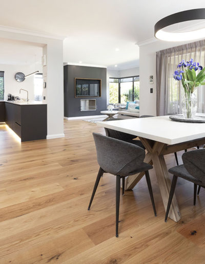 Natural French Oak Flooring Dining