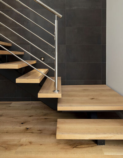 French Oak Open Staircase