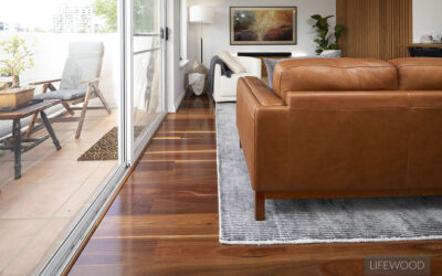 Spotted Gum Timber Flooring Home in City