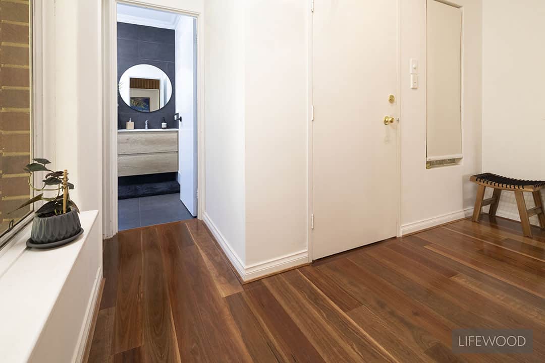 Spotted Gum Timber Flooring Home in City Lifewood