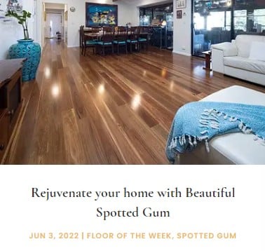 Spotted Gum hardwood flooring