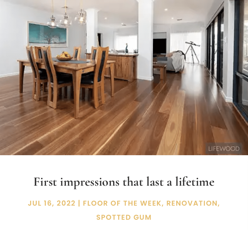 Spotted Gum hardwood flooring