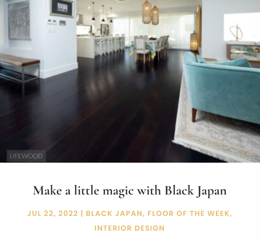 Black Japan flooring