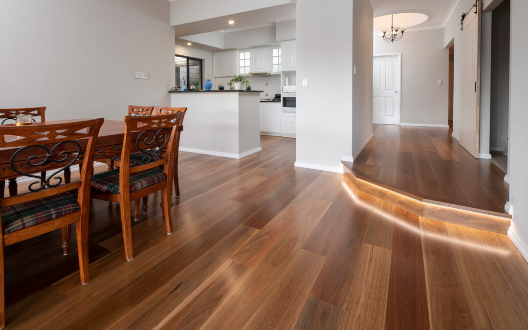 Home transformation starts with a beautiful Spotted Gum floor